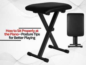 how to site properly at the piano