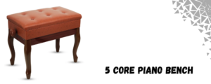 The image shows 5 core piano bench.