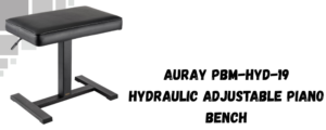 The image shows Auray PBM adjustable piano bench