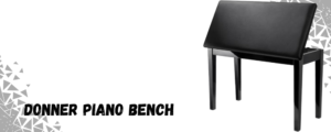 The image shows a Donner piano bench