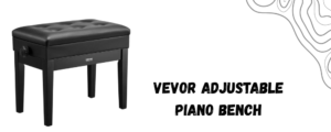 VEVOR Adjustable Piano Keyboard Bench 