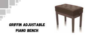 The image shows griffin adjustable piano bench